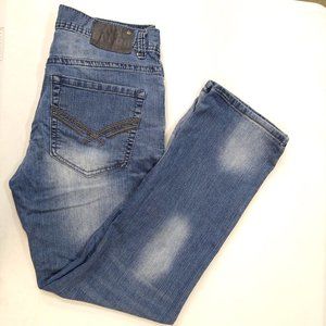 TK Axel Harwinton Low Rise Slim Straight Distressed Men 32x32 Jeans AX41005-57S